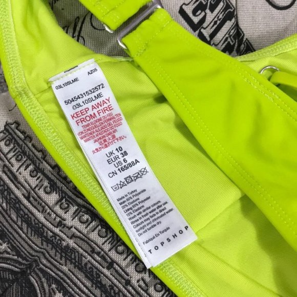 TOPSHOP Double Strap Ring Triangle Bikini Top - Picture 5 of 5